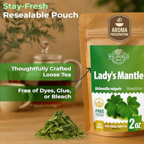 Image of 2 oz. Lady's Mantle Herbal Tea (Alchemilla vulgaris) - 56g Dried Lady's Mantle Herb Tea Alchemilla