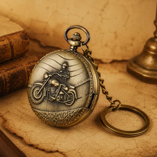 Image of Antique Bronze Pocket Premium Vintage Theme Metallic Home Key Chain & Key Rings | Best Gift for Men, Woman, Boys & Girls on their Special Occassions