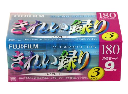 FUJIFILM 録画用VHSカセットテープ ハイグレード 180分 3本 T-180X3F HG J