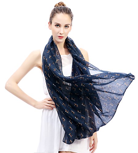 Lina & Lily Beagle Dog Print Women's Infinity Scarf Lightweight4