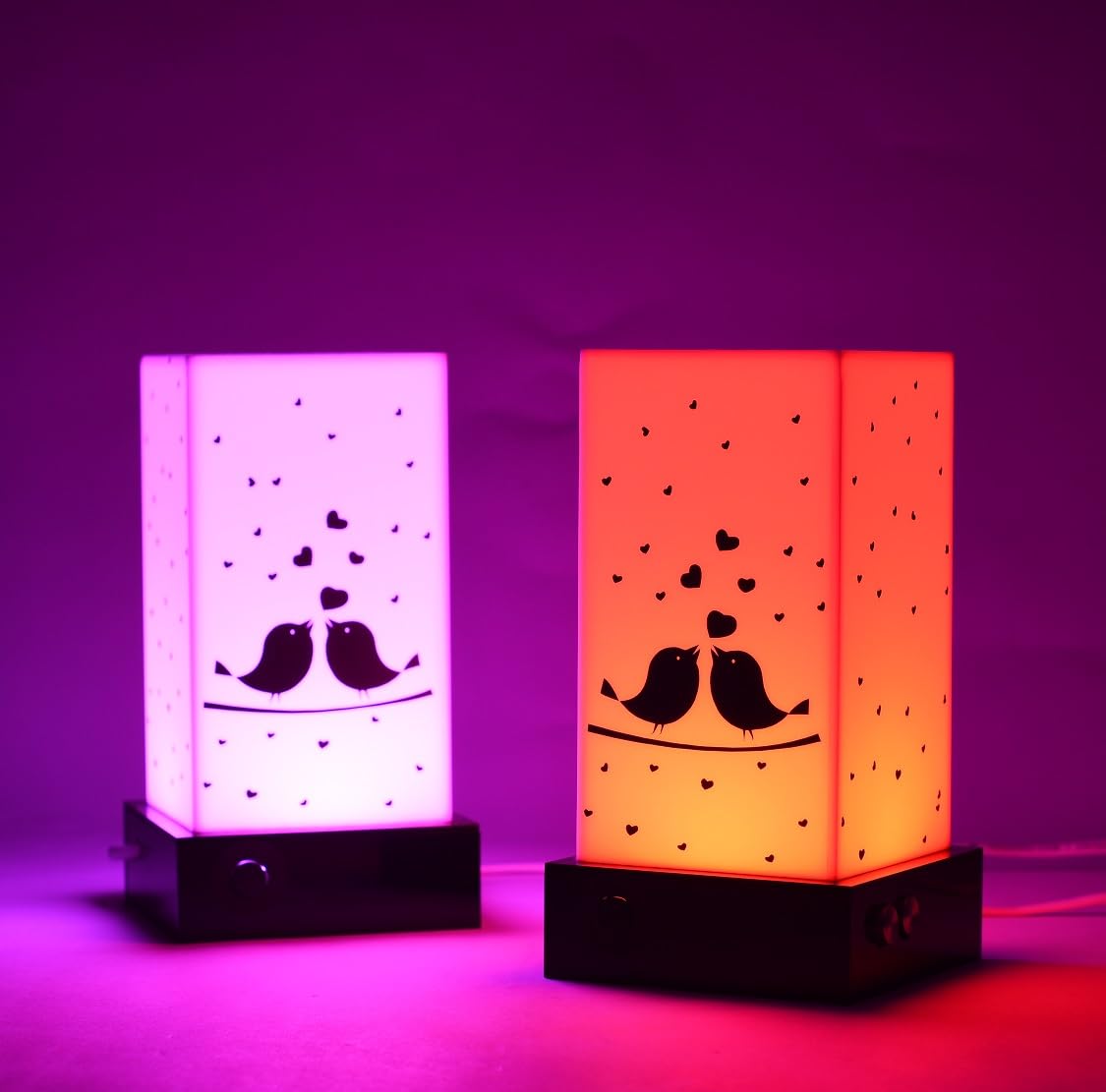ZOCI VOCI Telepathy® Friendship Lamp® – Long Distance Touch Lamp - Wi-Fi Lights for Long Distance Relationships, Family & Friends staying apart (Love Birds)