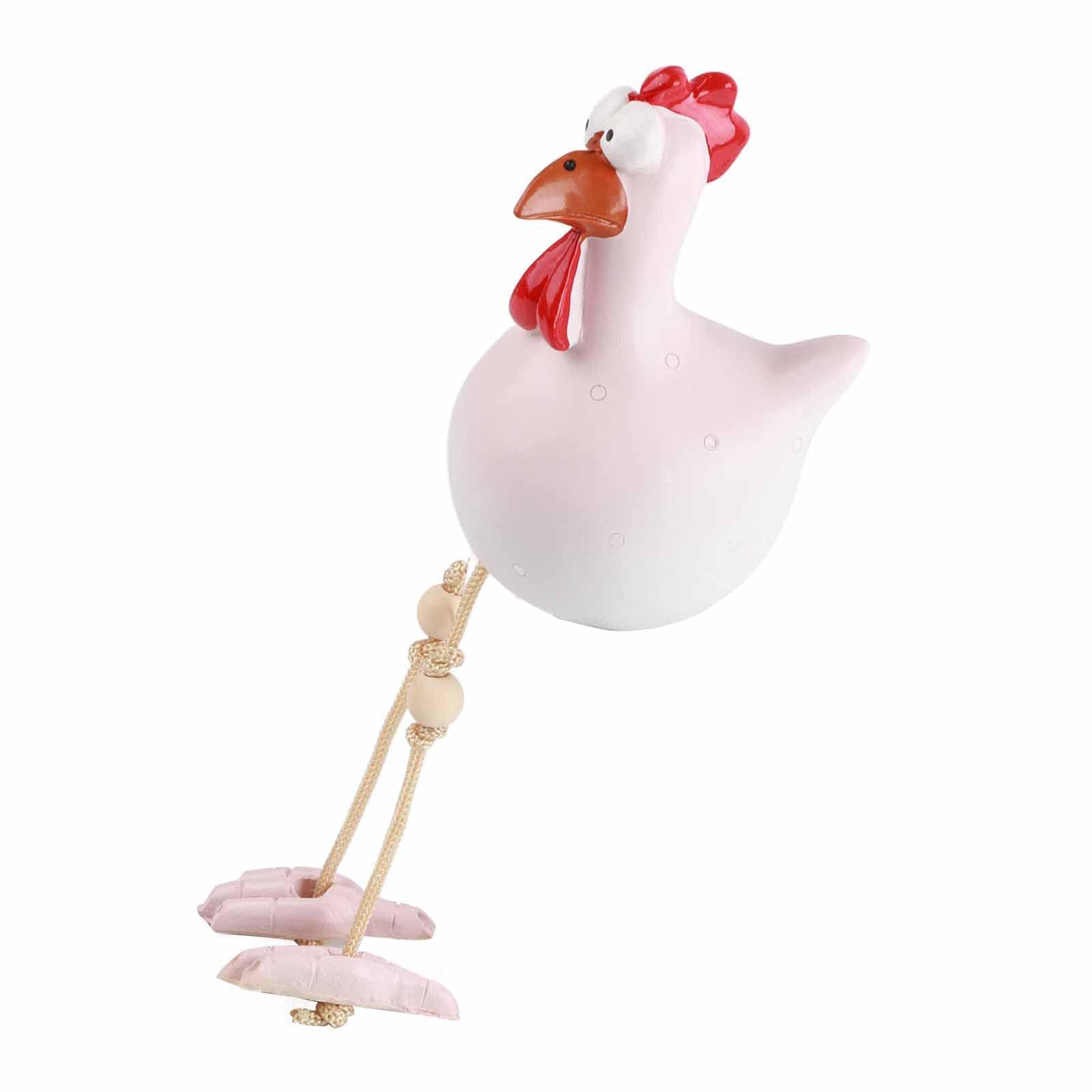 Tnfeeon Funny and Ceramic Chicken Fence Decoration Statues Outdoor Garden Statues Yard Decor Chicken Sculptures as a for and Also Suitable for Patio