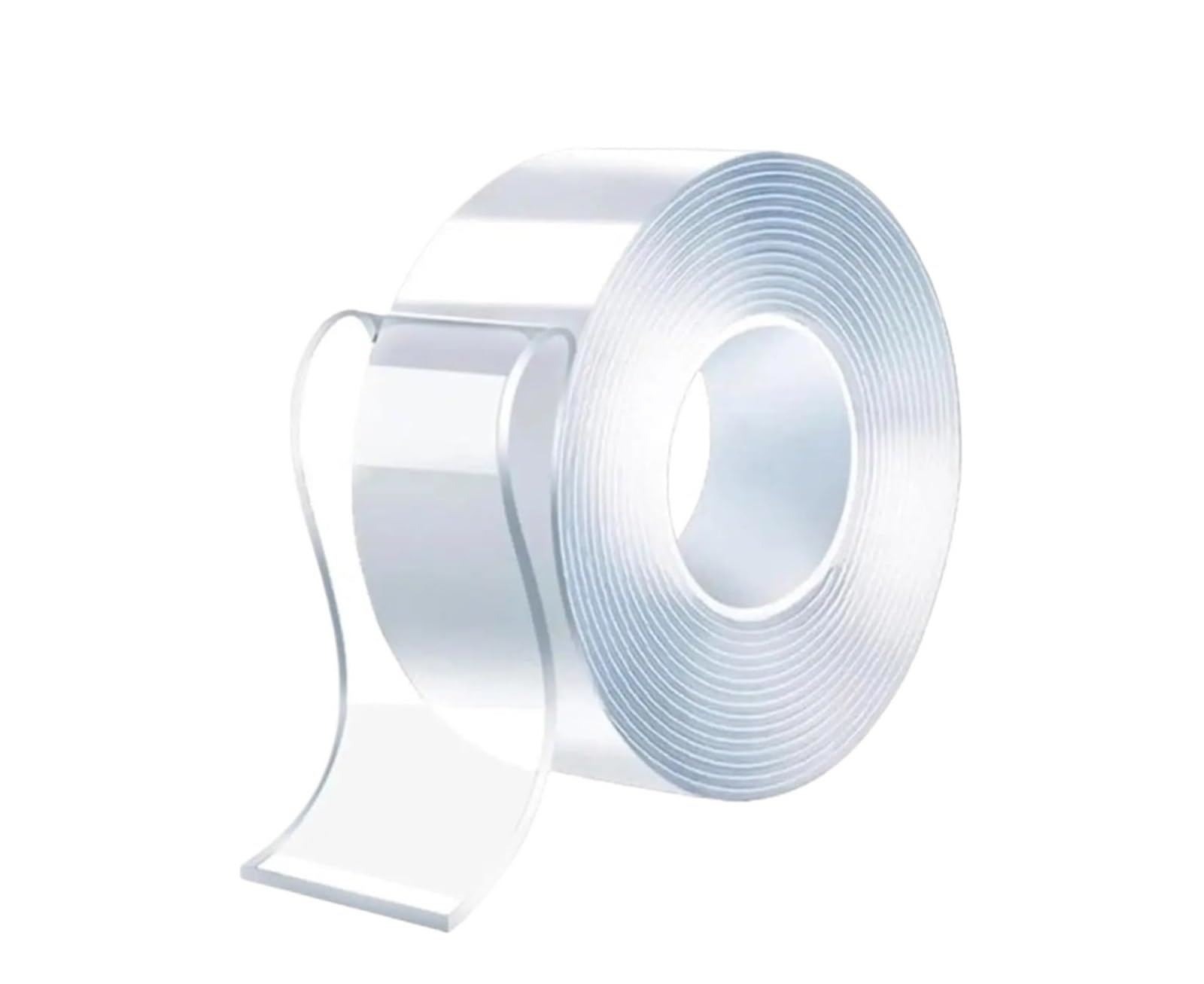 Nastro Adesivo da Parete ultraresistente, Riutilizzabile, Impermeabile, Senza Traccia, Larghezza 50 mm, Nastro Biadesivo Trasparente, di Montaggio, 1-5 m(2m)