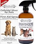 London's Choice (A Canadian Company) Colloidal Silver for Dogs, Pet Skin Soothing Spray for Dogs, Pet Skin Treatment, Anti Itch Care, Hot Spot Support, 16 oz (473 ml) Glass Bottle