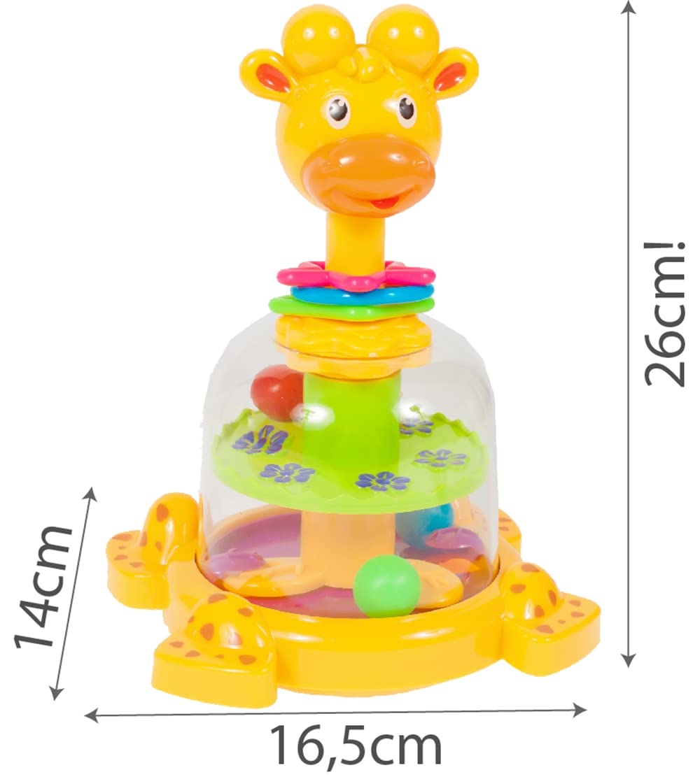 MalPlay 5901924206323 Bączek Żyrafka ,żółty