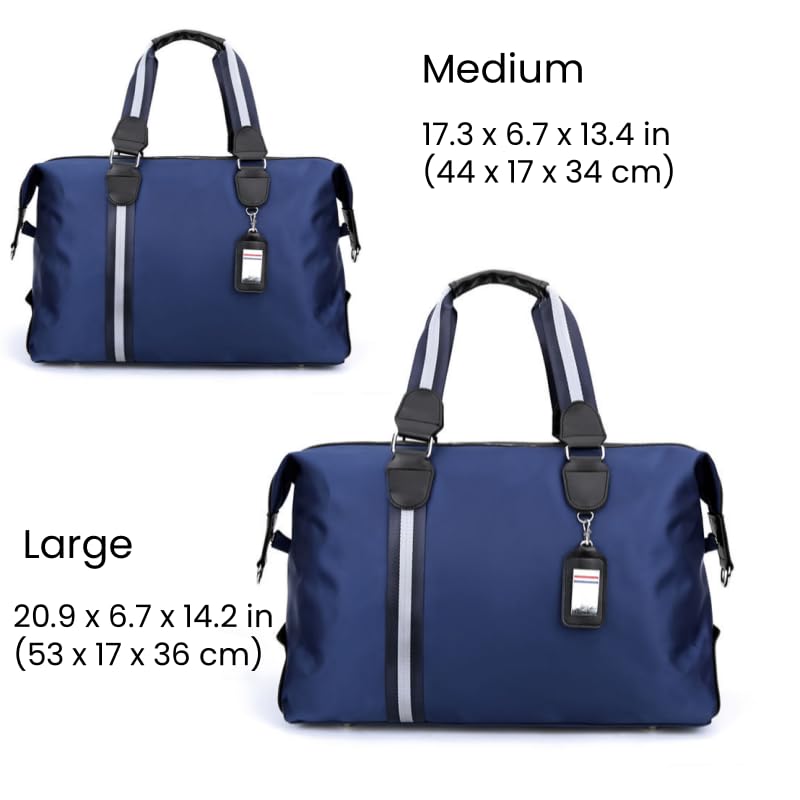 FUNSEED Travel Bag for Women Men, Large Capacity Waterproof Foldable Nylon Business Tote Travel Bag2