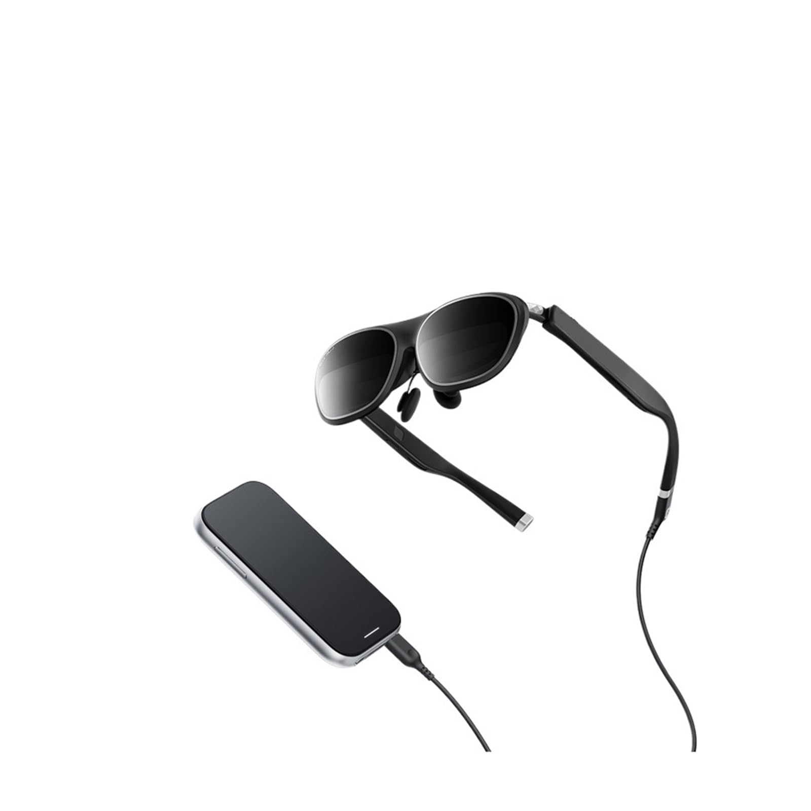 Compatible con Las Gafas de Realidad Aumentada Rokid MAX 2. Pantalla Micro-OLED de 120 Hz. Sistema operativo Espacial YodaOS-Master. Admite Ajuste de miopía y Llamadas de Voz.