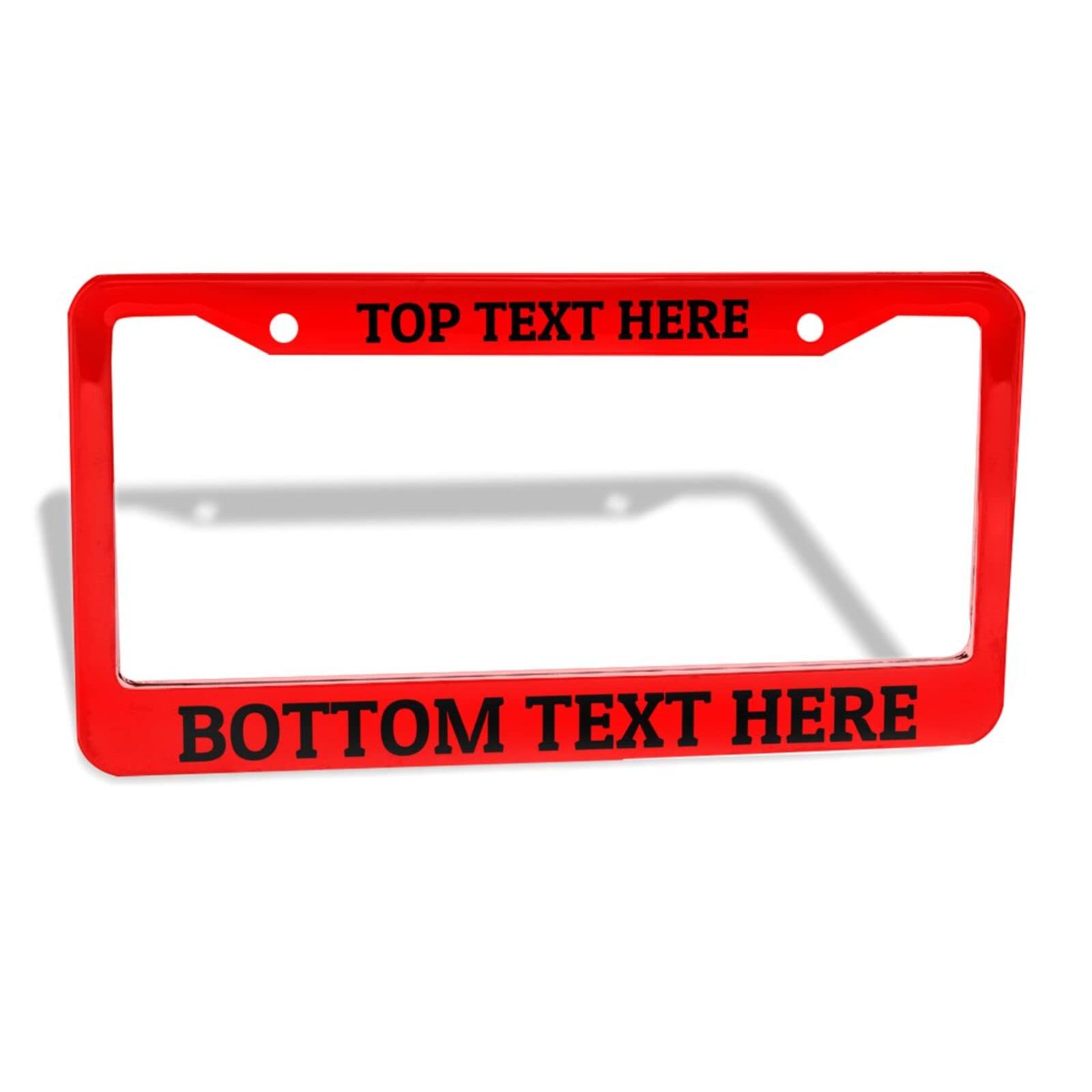 Custom License Plate Frame Personalized License Plate Frame Car Tag Holder Custom Car License Plate Frame Add Your Own Text Front Back for Car License