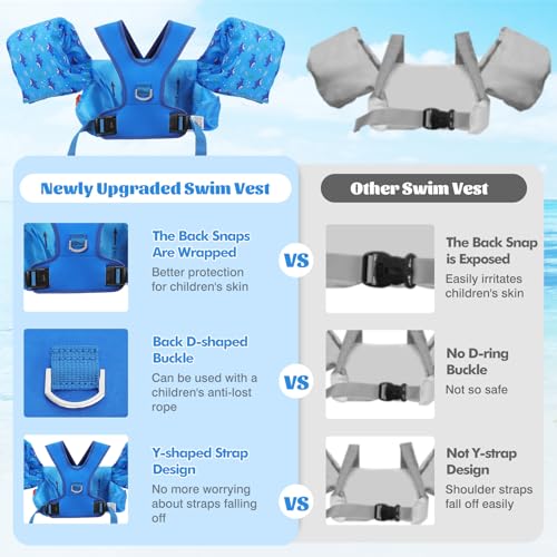 Image of MoKo Toddler Arm Floaties 20-50lbs, Swim Vest Water Wings for Kids Pool