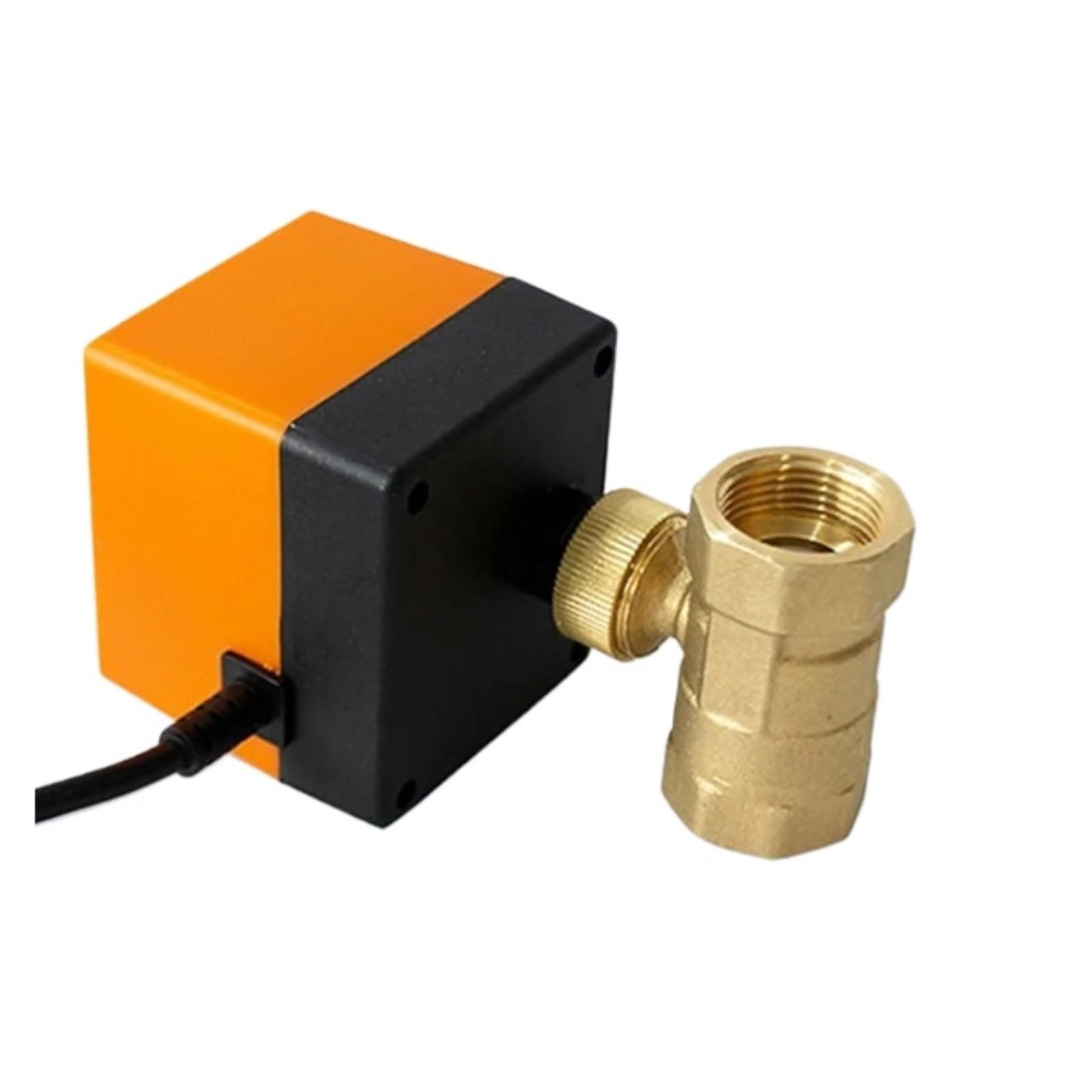 Valve motorisée Vanne à boisseau sphérique électrique 1-1/2" en laiton motorisée à deux voies for climatisation et chauffage au sol (AC 220 V, DC 24 V, DC 12 V, AC 24 V)(12VDC)