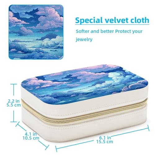 Boîte à bijoux nuage violet pour organiser votre coiffeuse