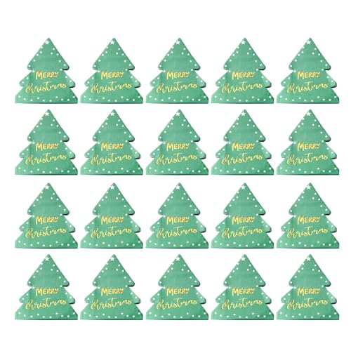 Servilletas de almuerzo para árbol de Navidad, diseño de dibujos animados, servilletas de papel de Navidad para invitados