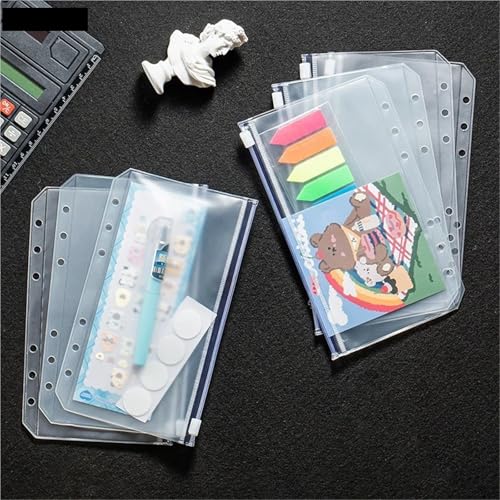Bolsas de PVC con cremallera A7 en pack de 32 fundas transparentes 4