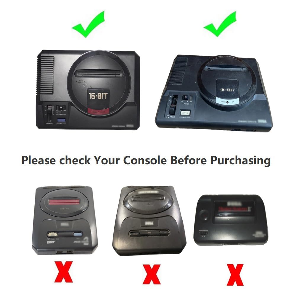 CHILDMORY Compatible avec câble TV composite AV audio vidéo 1,8 m pour Genesis 1 MK1601 première version 16 bits