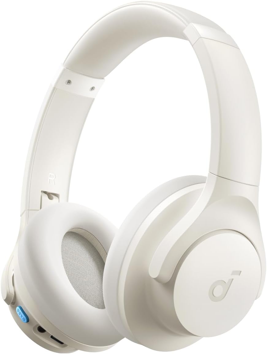 Q11i Wireless Over-Ear Bluetooth Headphones by Anker, Deep Bass, 60H Playtime, Hi-Res Audio, Detachable Ear Cushions, Multipoint Connection