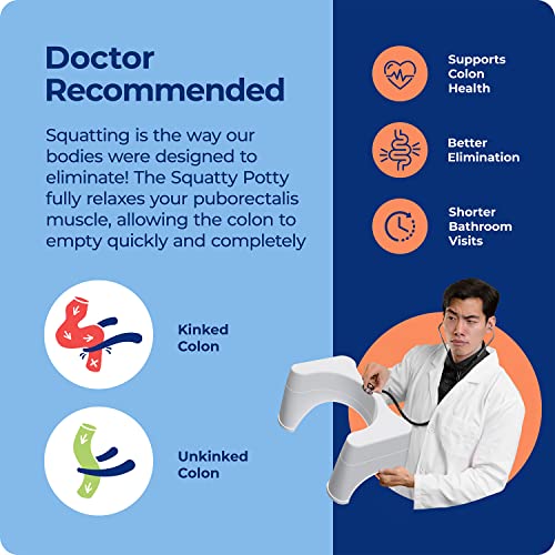 Squatty Potty The Original Bathroom Toilet Stool - Adjustable 2.0, Convertible To 7" Or 9" Height With Removable Topper For Adults And Kids #TOP4