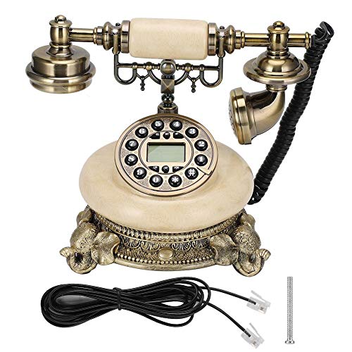Vintage Telephone, Antique Telephone, Classic European Retro Landline Telephone Corded Telephone House Phone with Display FSK/DTMF for Home, Office, Hotel,etc