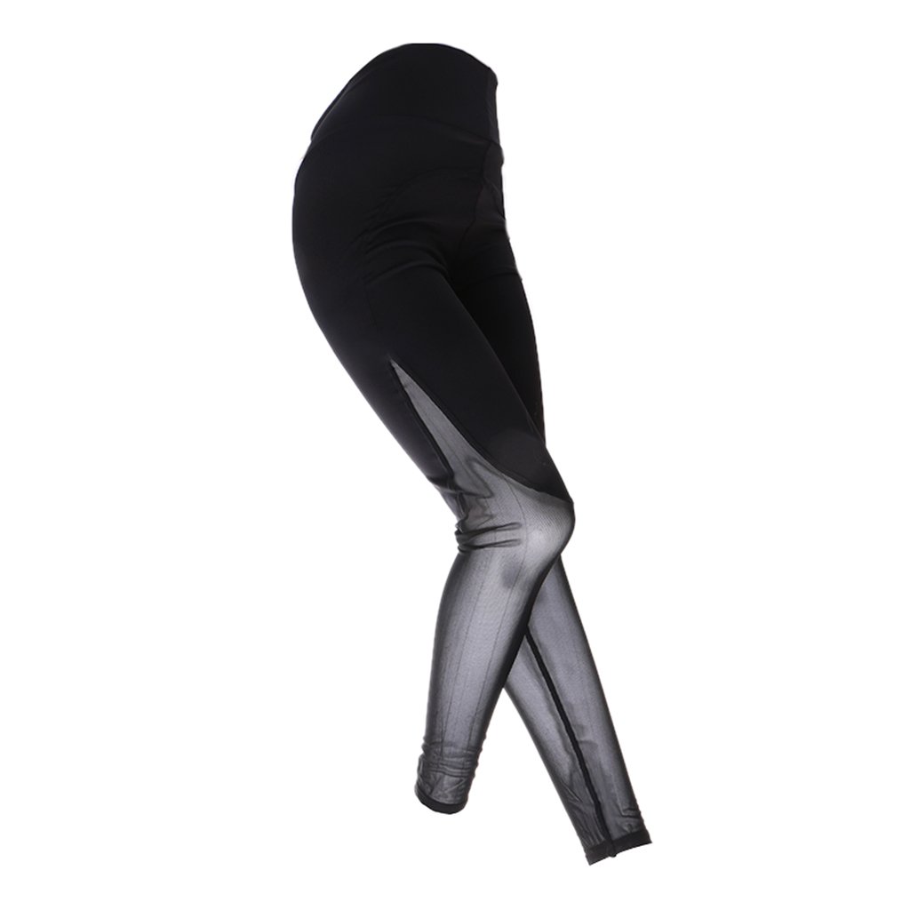 Women Workout Yoga Leggings Pilates Tight Pants Gym Fitness Running Black L-image-48