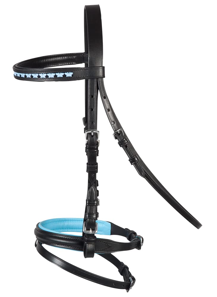 Bridon PFIFF 102704 Butterfly Full filet cheval bleu ciel