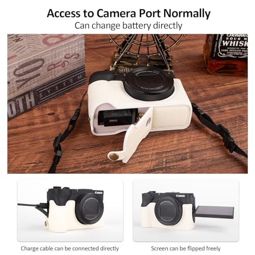 Funda para cámara MUZIRI KINOKOO para Canon Powershot V1 miniatura 4