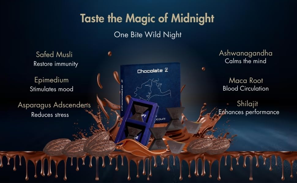 Chocolate Z InstaEats Intimate Mini Dark Chocolate Gift Box | Romantic Treat for Couples | ChocolateZ+ Mood Enhancer | Unique Valentine Surprise for Boyfriend Girlfriend | Luxury Dessert Set 3