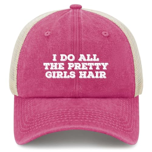 I Do All The Prettys Girls Hair Trucker Hat Men Funny Mesh Cap for Summer