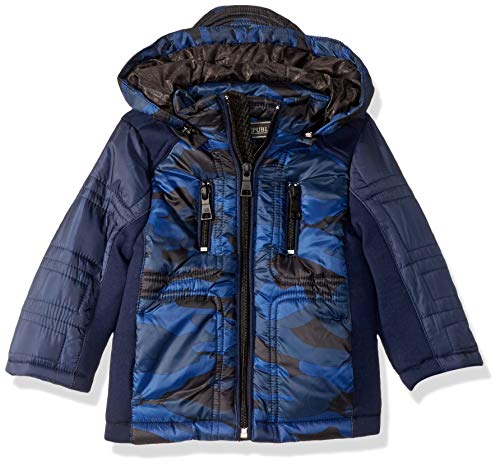 Urban Republic Baby Boys Scuba Jacket W/Mix MIDIA, Navy, 24M