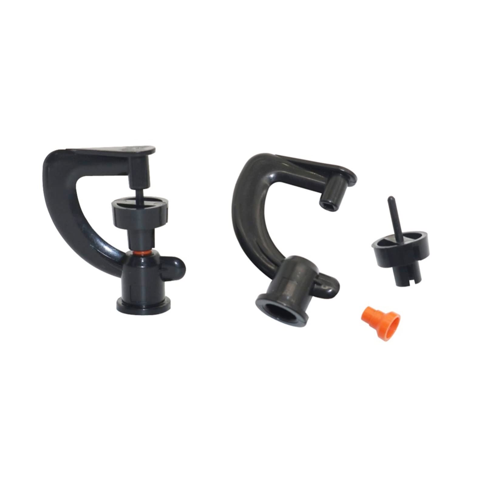 Ogrodowy system nawadniania trawnika zraszacz ogrodowy zraszacz do paznokci w ogrodzie obrotowy w kształcie litery G wąż 4/7 mm zraszacz do nawadniania rolniczego 100 sztuk
