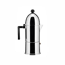 Alessi A9095, 6 B La Cupola Caffettiera Espresso in Fusione di Alluminio, Manico e Pomolo in PA, 6 Tazze