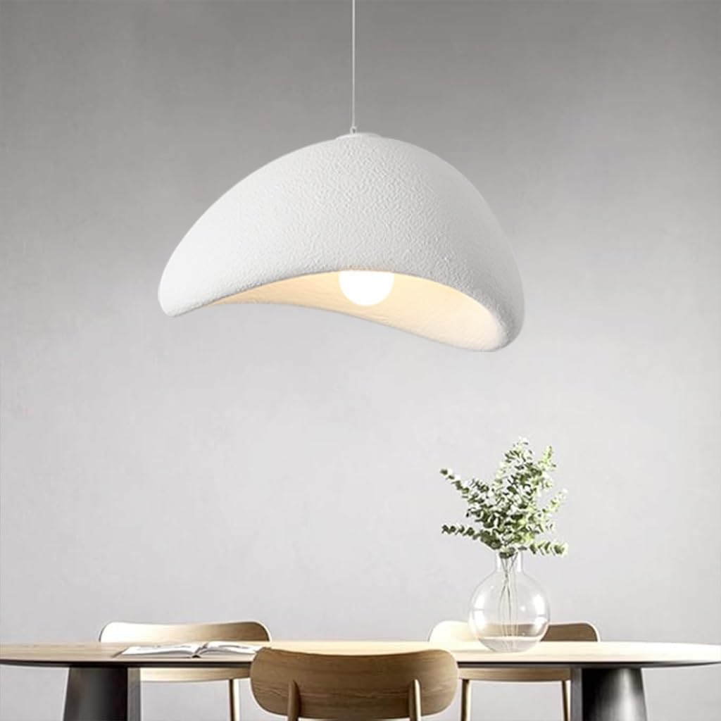 TMKOO Creatieve Wabi-sabi Hanger Lamp Onregelmatige Creatieve Hanger Lamp E27 In Wolk Vorm Wit Kroonluchter Interieur Verlichting Verstelbaar Home Decoratie Voor Eetkamer Keuken Eiland Licht(60cm