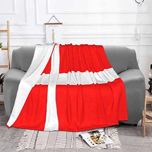 Couverture flanelle drapeau Danemark plaid chaud canapé lit camping - 3