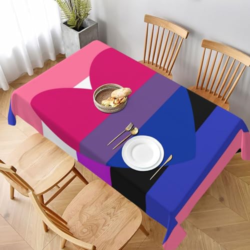 Nappe Pansexuel Le Pride Rectangulaire 137X183 Housse Décorative de Table Maison - 2