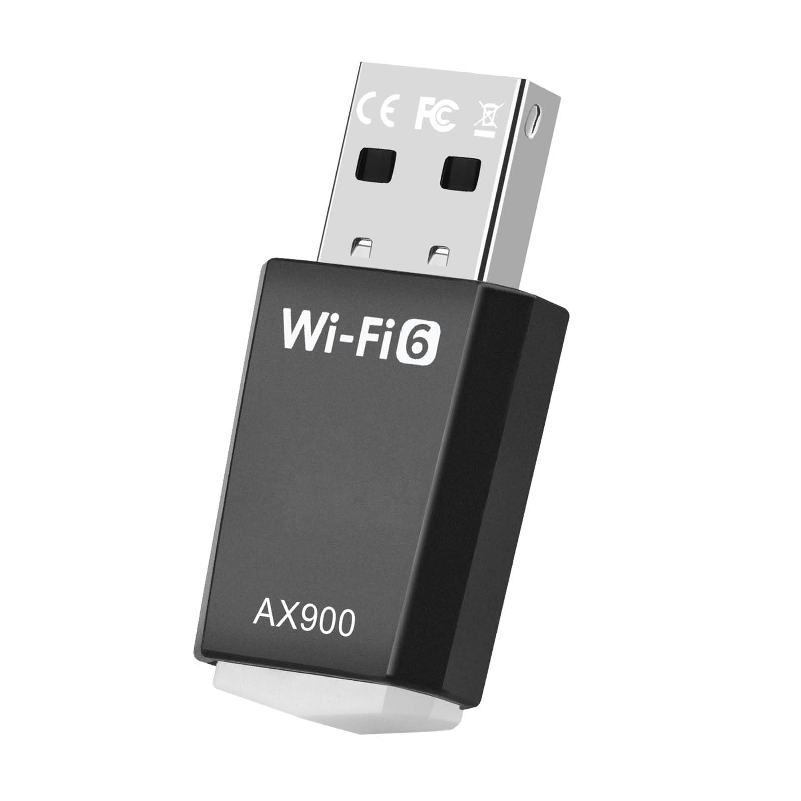 Adaptador USB Wifi 6 para PC, adaptador WiFi USB de doble banda, 5 GHz/2.4GHz, WiFi 6 AX900, para PC, escritorio, portátil y tableta, para Windows Win7/8/11, Plug Play