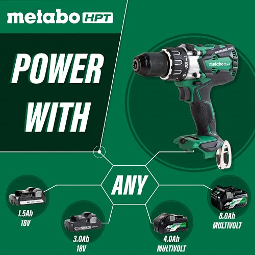 Metabo Hpt 18V Cordless Brushless Driver Drill - Tool Only | No Battery | 1, 205 In/Lbs Of Turning Torque | Reactive Force Control | 1/2" Keyless All-Metal Chuck | Lifetime Tool Warranty | Ds18Dbl2Q4 #TOP5