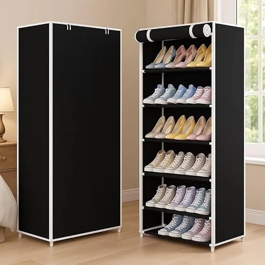 Collapsible Wardrobe Storage Rack 6 Shelves