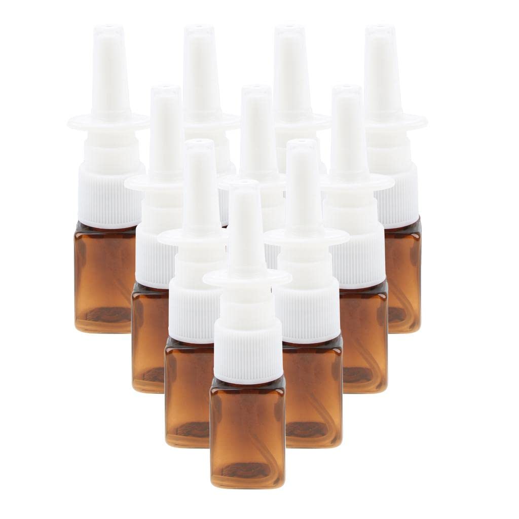 LOOM TREE® 10Pcs Poly Empty Refillable Nasal Spray Bottles Fine Mist Vials 10Ml Amber | Health Care | Other Health Care Supplies-image-21