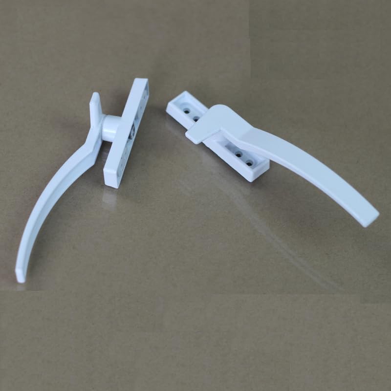 MRKU Maniglie per finestre in plastica Ispessita, Acciaio, Apertura a Spinta e Finestra, Sette Caratteri, ferramenta in Lega di Zinco, Fibbia di Chiusura della Porta