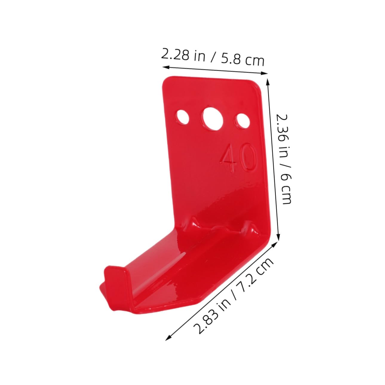 Soporte para Colgar Extintores Metálico Rojo, 12 Juegos | Montaje en Pared Tornillos, para Aulas y Hogares, Apto para Equipos 40 Lb