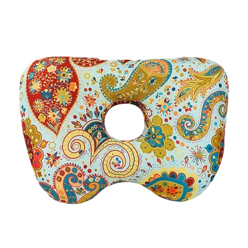 Piercing para dormir de lado | con orificio cómodo en forma de O ergonómico, ortopédico para dormir de lado con soporte para el cuello | para adultos amantes familia mujeres hombres,