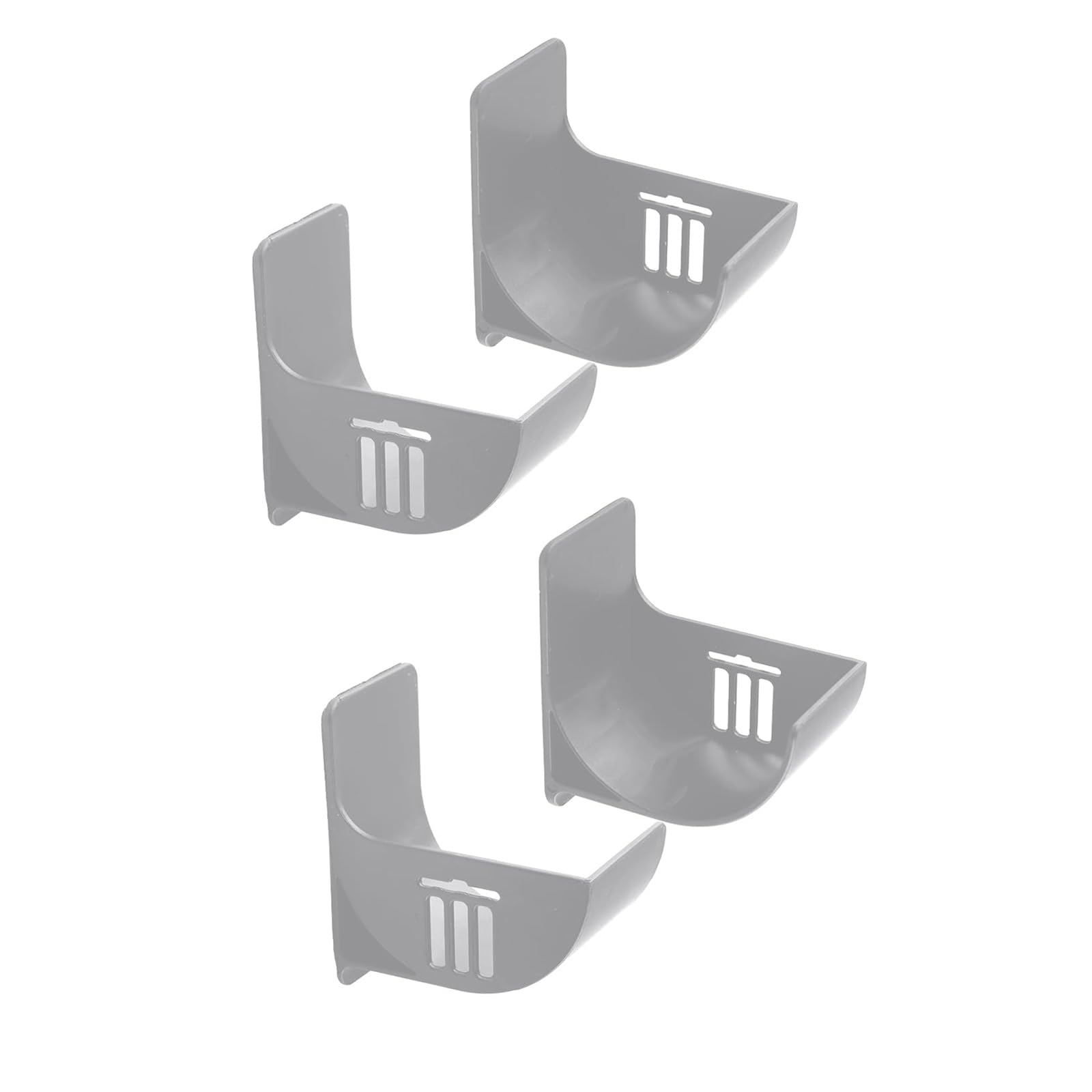 Buxuaaaa Grey Of 4 Multipurpose Trash Bag Holder Adhesive Wall Mounted Organizers For Kitchen And Bathroom Storage Solution Kitchen Garbage Organizers