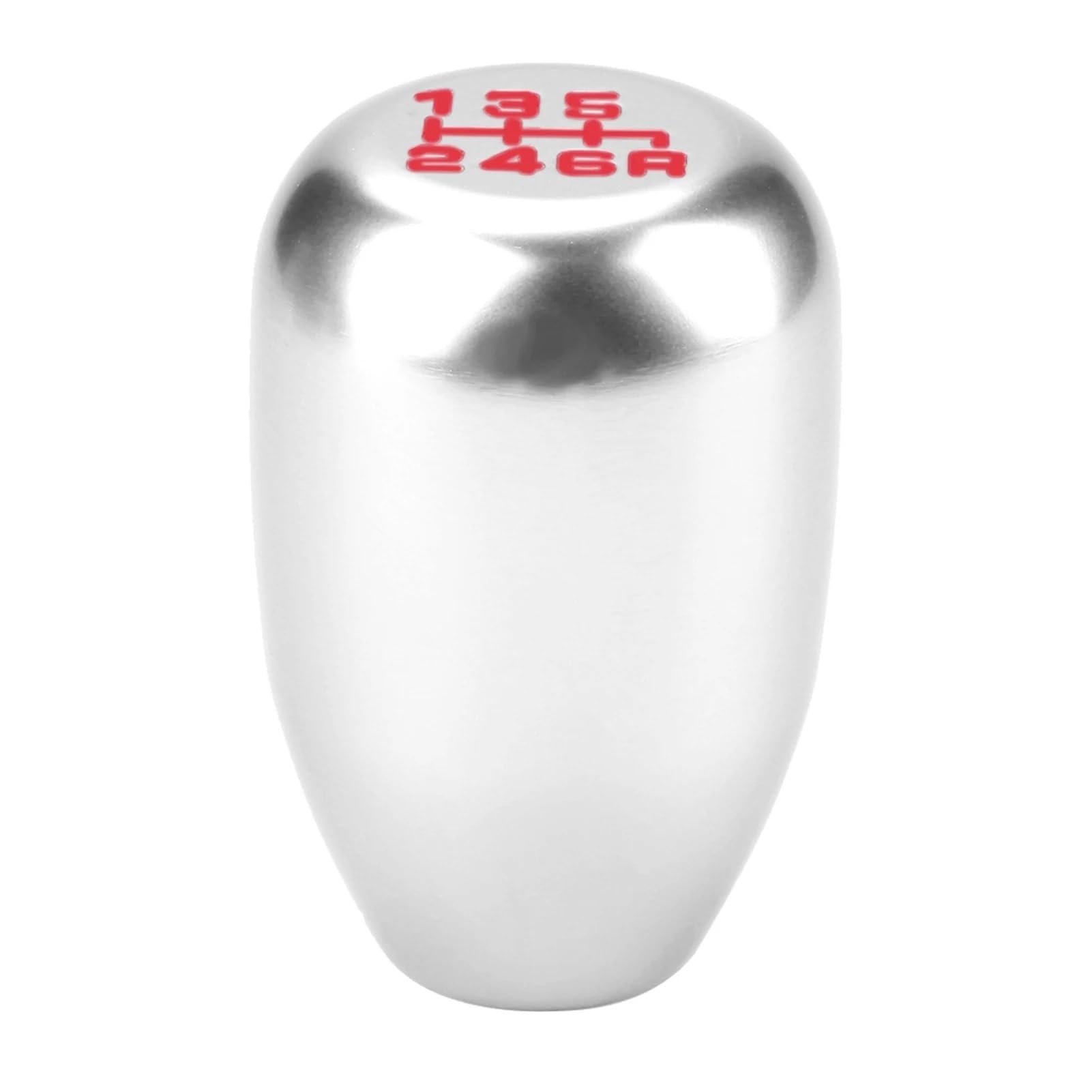 Mkgkacvcpt Silver Manual Shifter Knob Car Gear Shift Knob Modification Manual Head Shifter 6 Speed Lever(Silver)