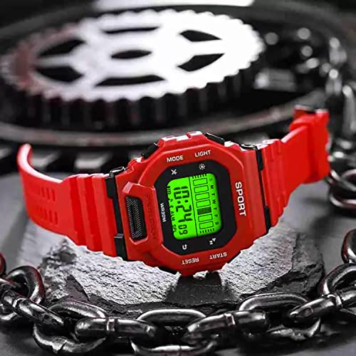 Image of Time Up Digital Dial 2025 Shock-Proof Water & Dust Resistant Alarm Student Watch for Boys & Girls (Age 5-17 Years)-GSK-101