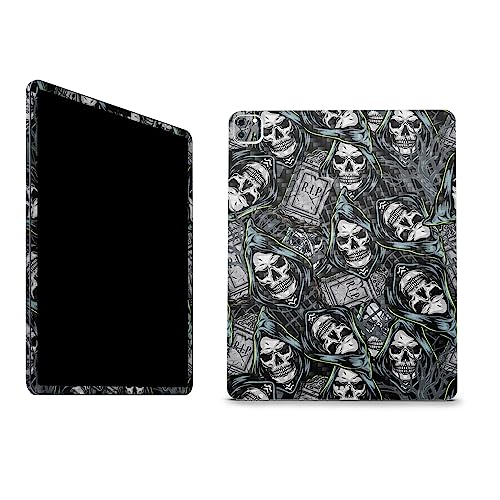 Image of MightySkins Carbon Fiber Skin Compatible with Apple iPad Pro 12.9 inch M2 6th Gen (2022) Full Wrap Kit - Wall of Death | Protective, Durable Textured Carbon Fiber Finish | Easy to Apply | Made in The USA