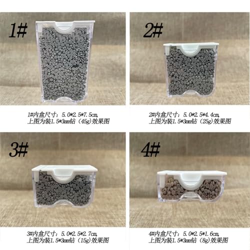 Boîte de rangement pour perles avec compartiments solides - 6