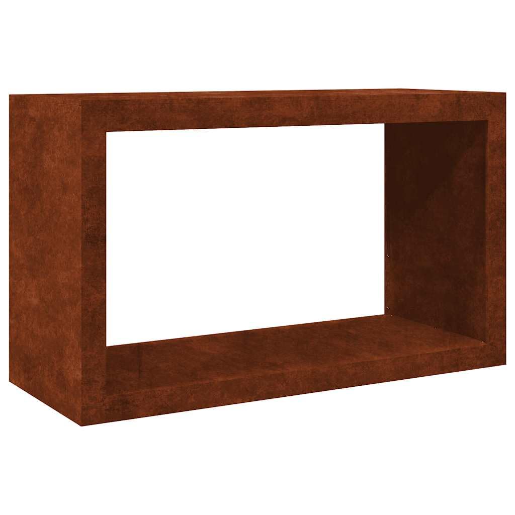 vidaXL Rastrelliera per Legna 100x40x60 cm in Acciaio Corten, Porta Legna, portalegna da Esterno, portalegna da Interno, Porta ceppi