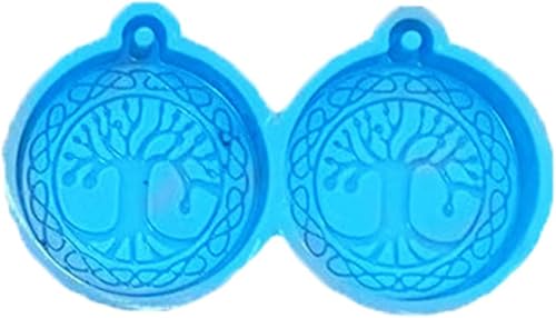 Resin Earring Mold Silicone Epoxy Molds Heart Round Pendant Keychain Molds Ornament DIY Craft Jewelry Earring Molds