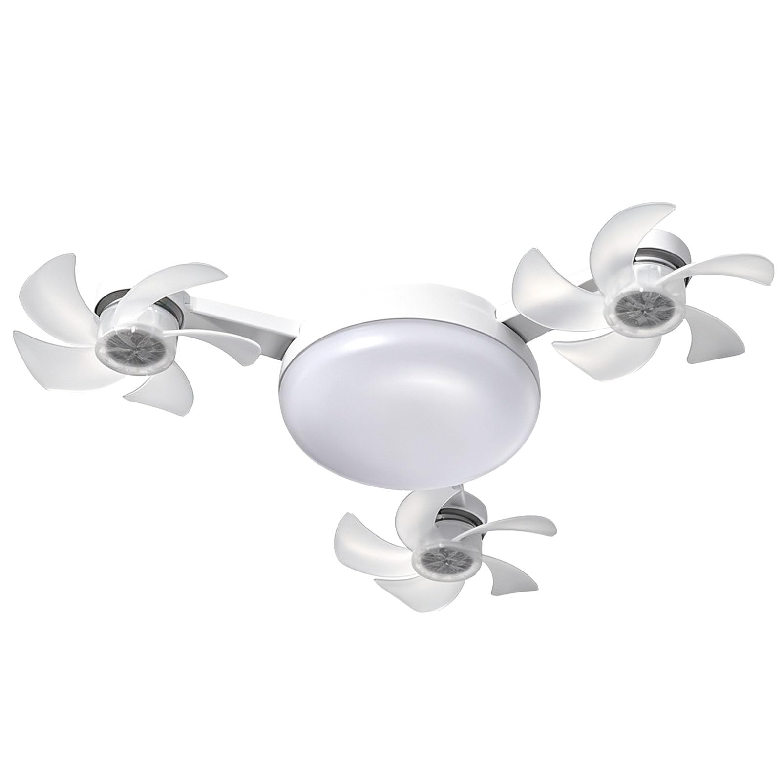 2 in 1 E27 Socket Silent Ceiling Fan with Lights, 3-Speed Silent Cool Lamp
