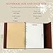 VEESUN A5 Libreta Bonitas Cuaderno de Cuero Vintage Diario de Viaje Recargable...