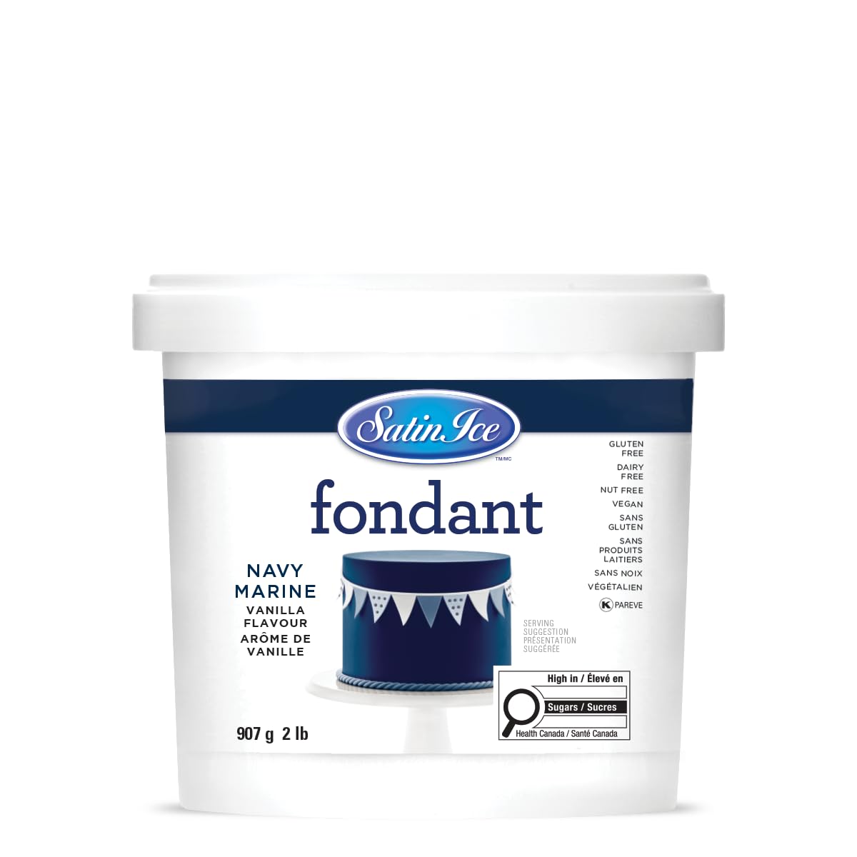 Satin Ice Black Fondant, Vanilla, 1 Kilogram — view 39