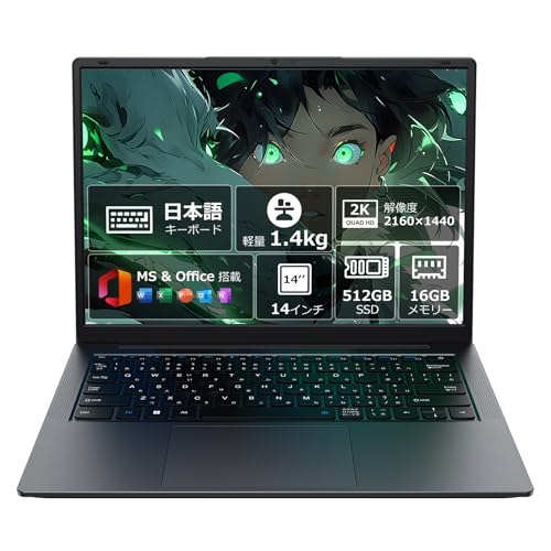 Amazon.co.jp: HYPERSTRIX ノートパソコン 14インチ QHD IPS液晶 Win11